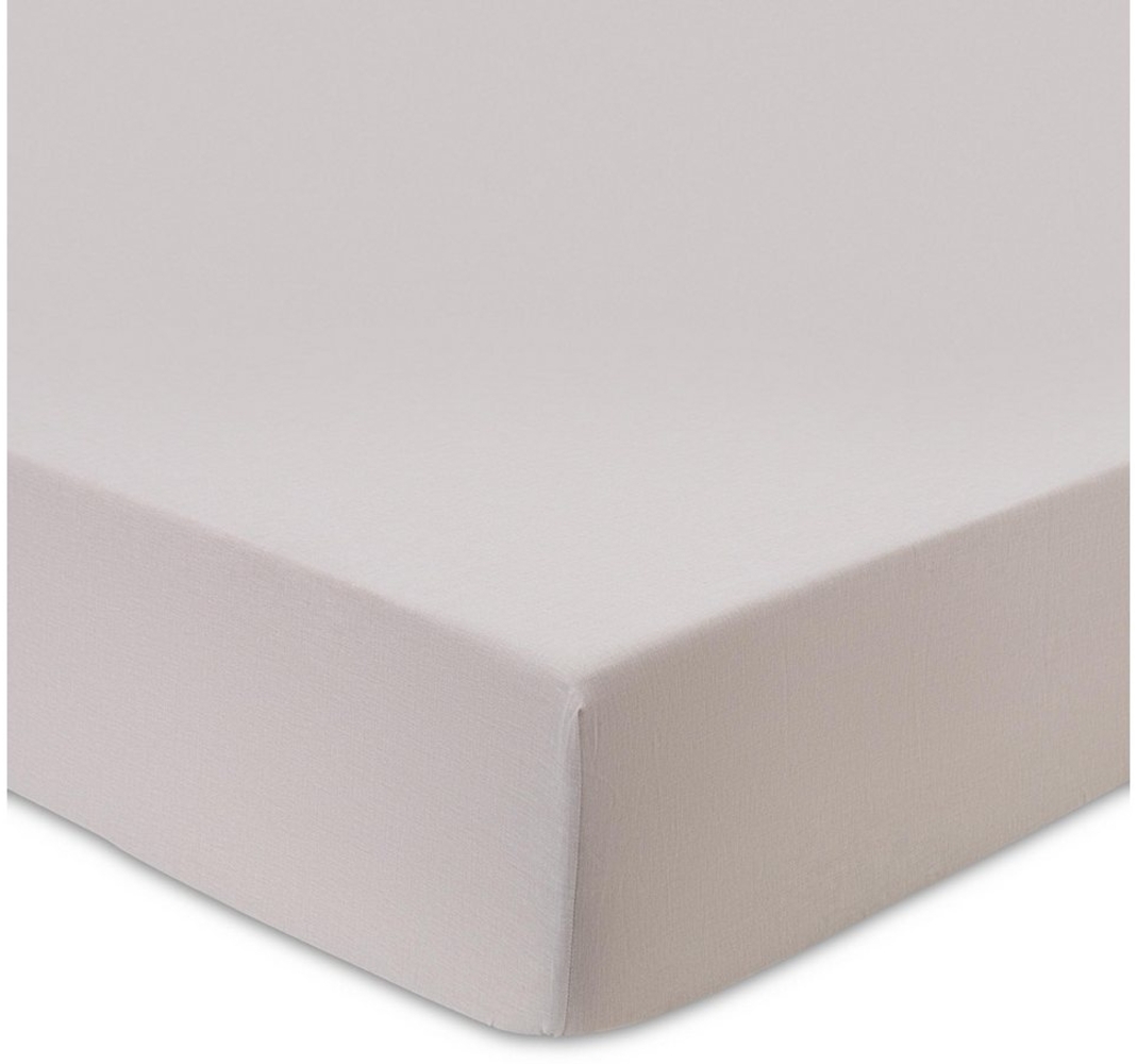 Urbanara Spannbettlaken Tolosa Spannbettlaken aus 50% Leinen und 50% Baumwolle, Leinen & Baumwolle, Gummizug: rundum, (1 Stück), Im doppelten Naturfaser-Mix, Mit Melange-Effekt, Praktischer Gummizug Bild 1