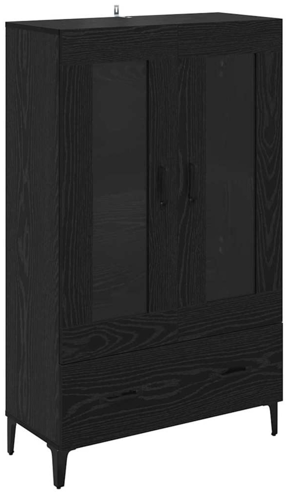 vidaXL Highboard mit Schubladen Schwarz Eichen-Optik 70 x 31 x 115 cm 880862 Bild 1