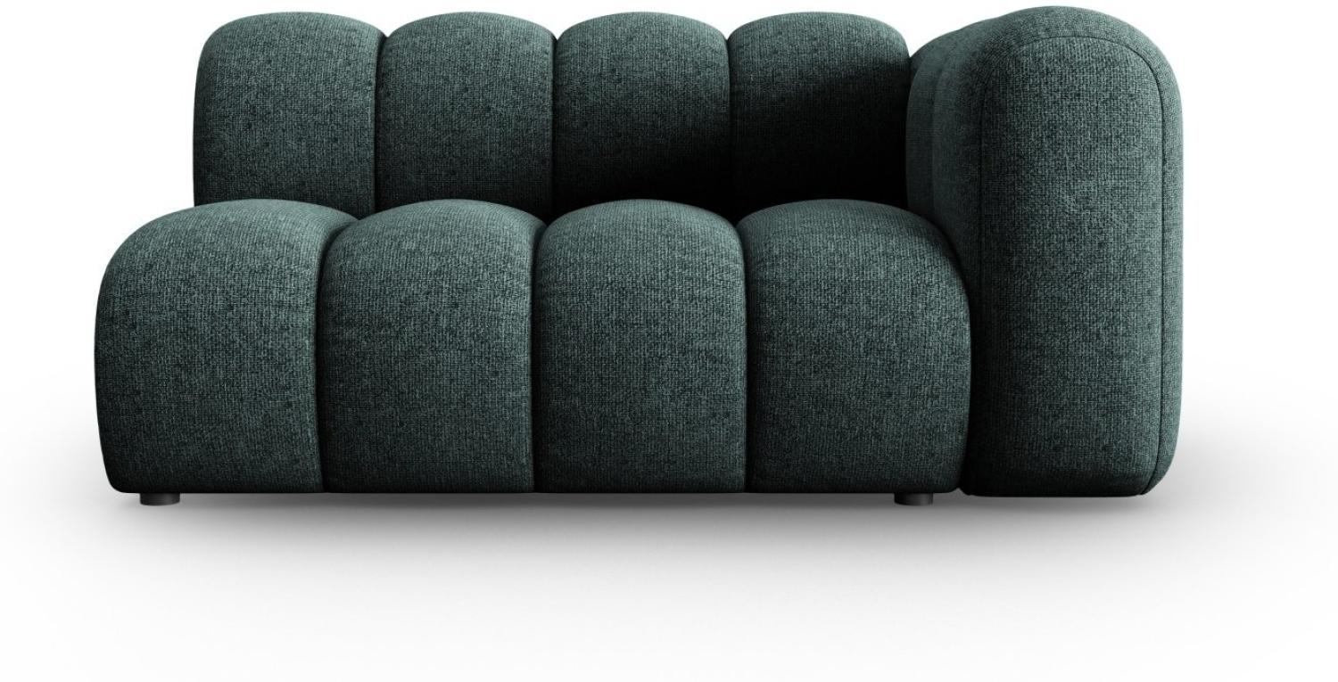 Micadoni Modulares Sofa Lupine 2-Sitzer Rechts Chenille Petrol Bild 1