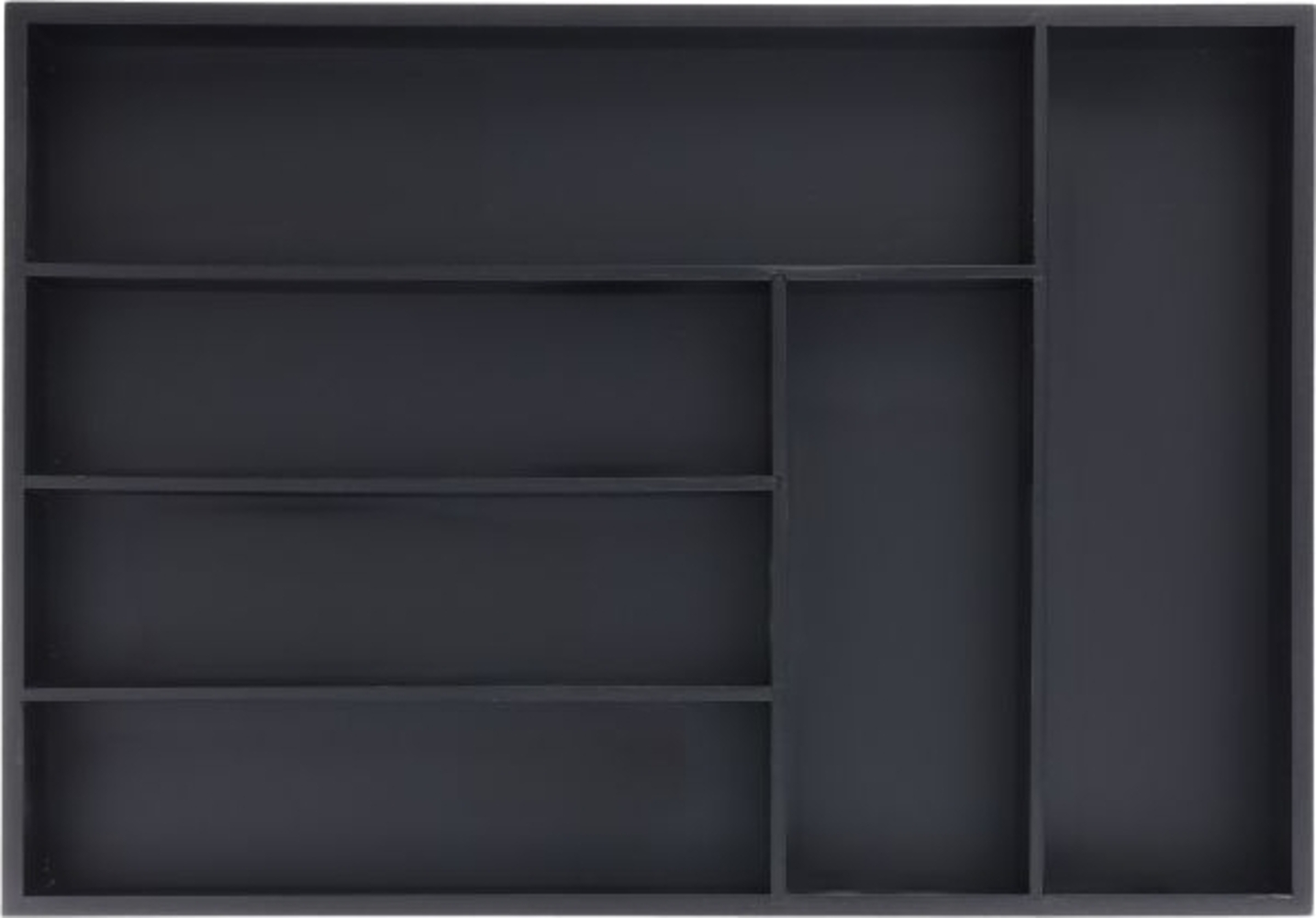 Schwarzer Besteckkasten 6 Fächer 10046366 Bild 1