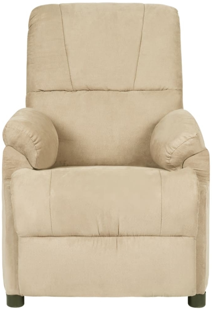 vidaXL Relaxsessel Creme Mikrofasergewebe 340193 Bild 1