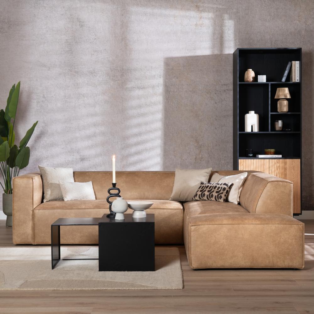 Bronx71 Ecksofa Memphis Leder beige rechts Bild 1