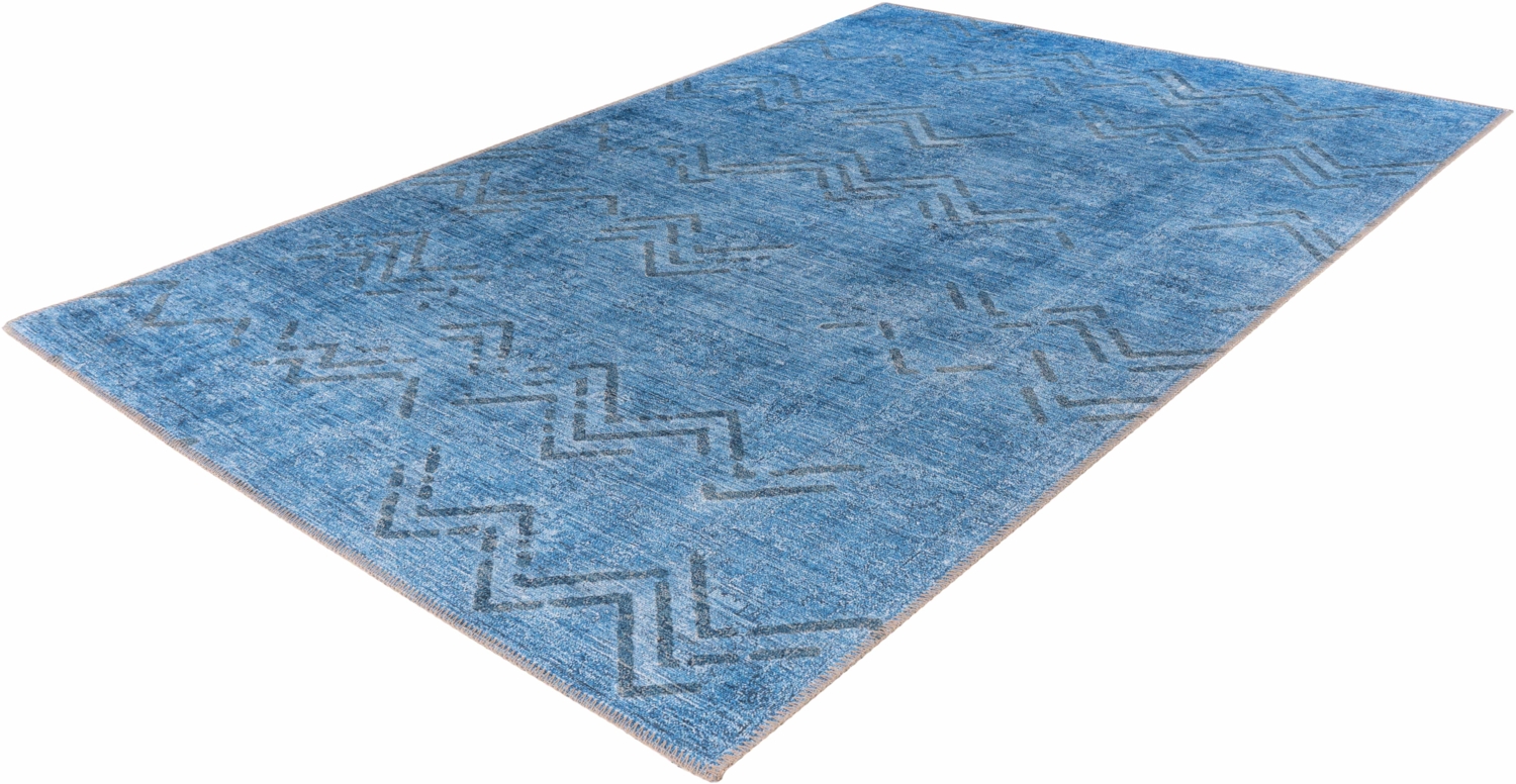 Antique 325 Blau Teppich | Flachflor | 80 x 150 cm | Teppich Bild 1