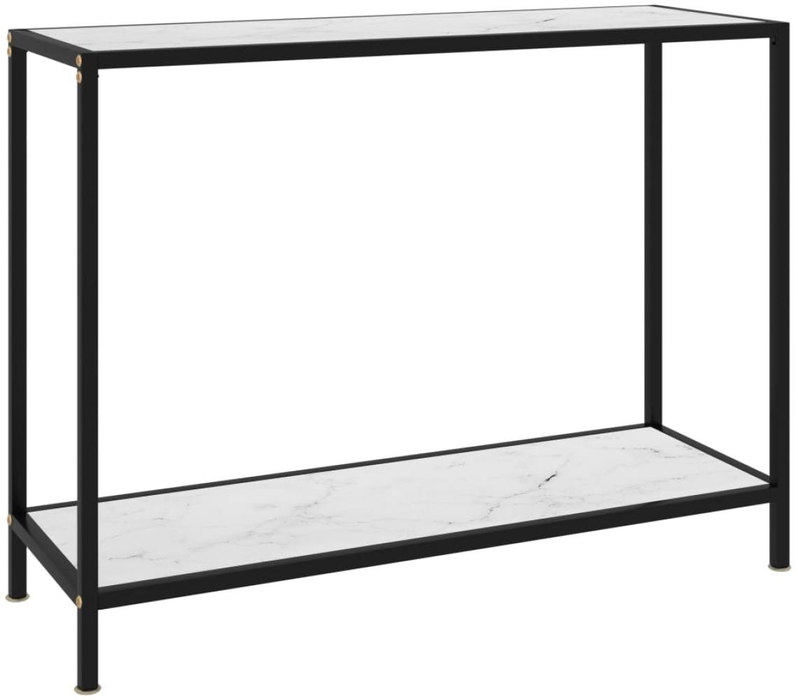 Beistelltisch >Andernach-I< (LxBxH: 100 x 35 x 75 cm) in Weiß und Schwarz Bild 1