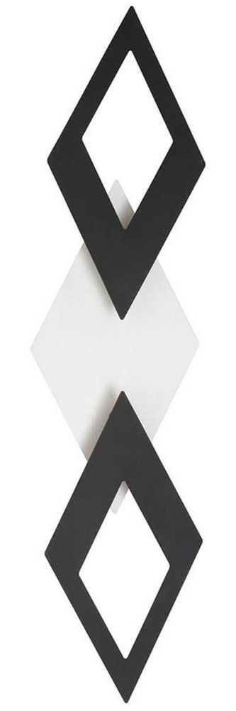 LED Wandlampe, Metall, schwarz weiß, B 67 cm, MORTEN Bild 1