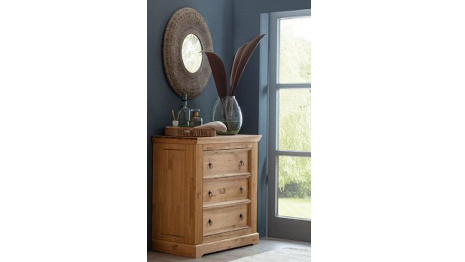 Kommode GARO Sideboard Schrank Kiefer massiv gebeizt Bild 1