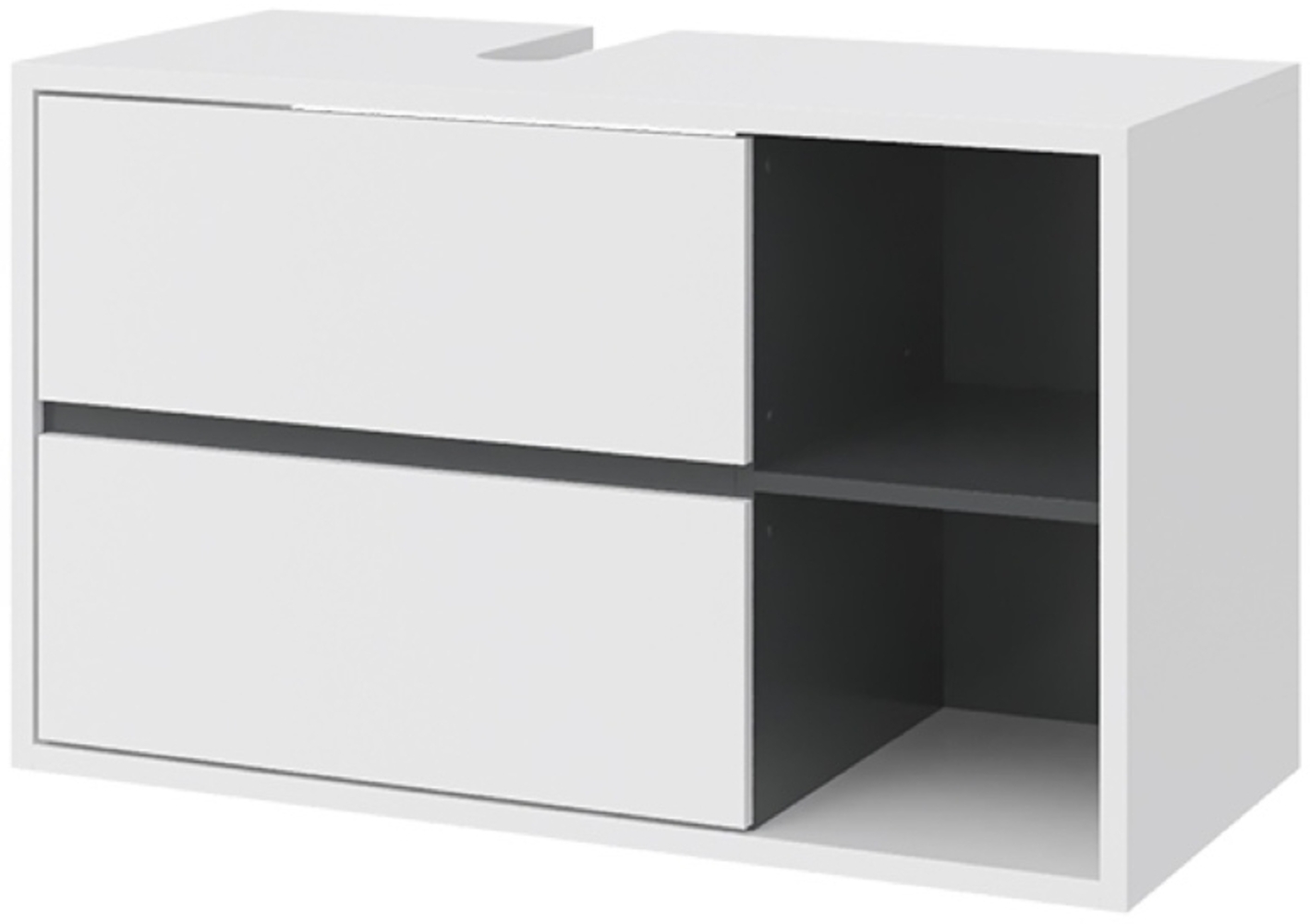 Vicco 'Viola' Wachtischunterschrank, hängend, Spanplatte, 100 x 60 x 45,5 cm, Weiß Bild 1