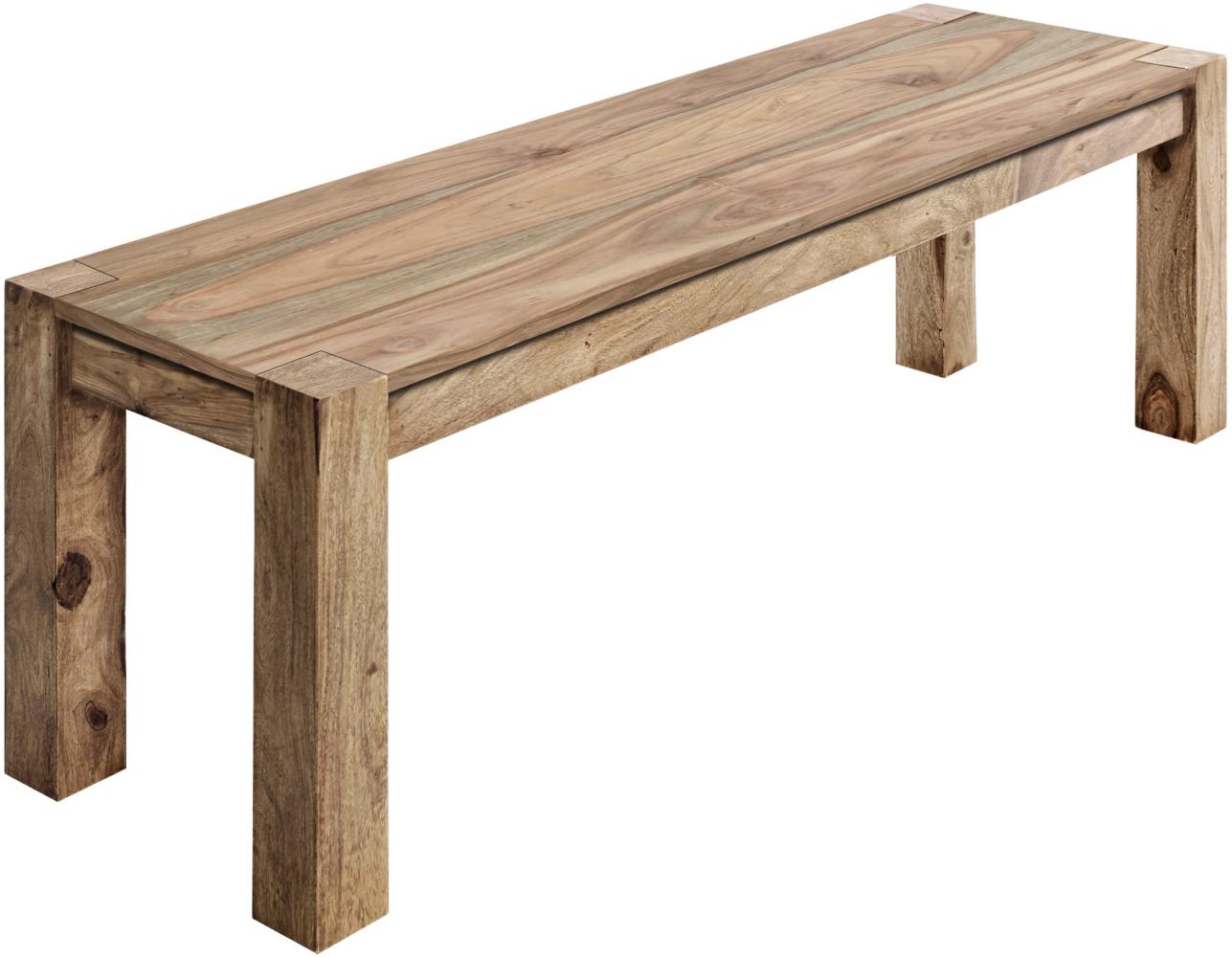 Holzbank BIG in teak, T40 x B140 x H45 cm Bild 1