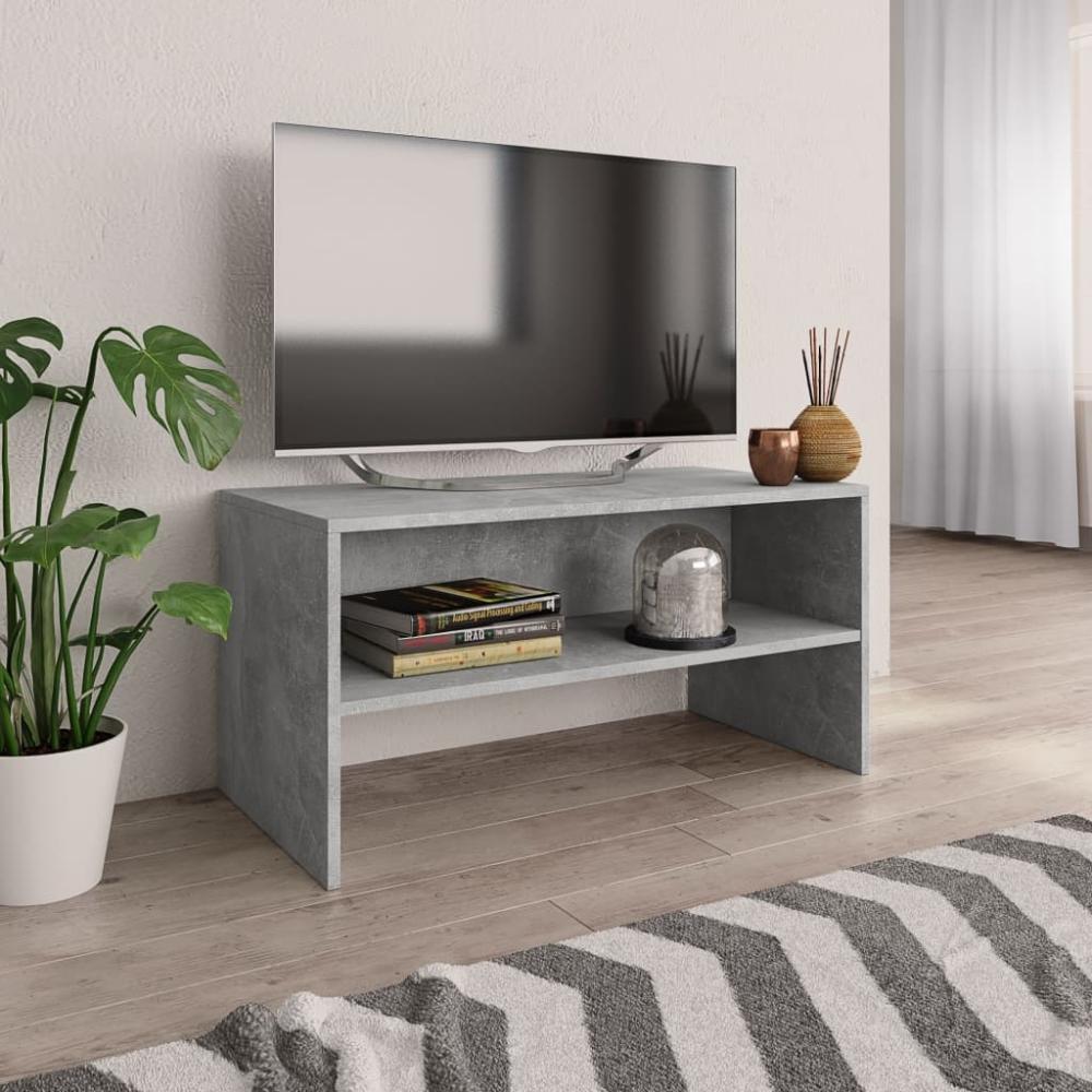 vidaXL TV-Schrank Betongrau 80x40x40 cm Holzwerkstoff 800058 Bild 1