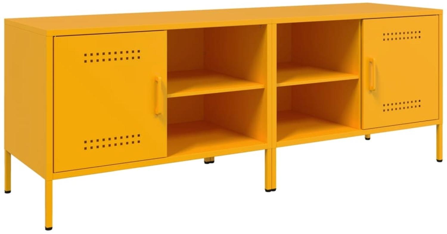 vidaXL TV-Schränke 2 Stk. Senfgelb 68x39x50,5 cm Stahl 843001 Bild 1