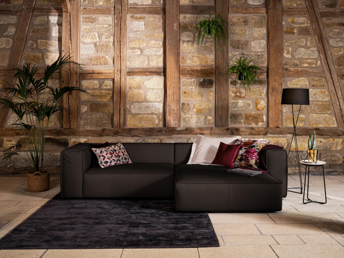 W. Schillig 18050 around-the-block II Ecksofa Leder Braun 300 x 164 x 66 cm Bild 1