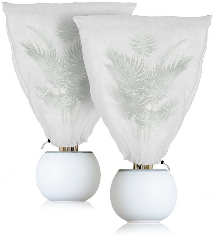 BigDean Schutzhaube 2er Set Winterschutz Kübelpflanzensack 110 x 150 cm Schutzhaube,(Set, 2-tlg, 2er) Vlies, Winterschutz, Schutzhaube, Für Kübelpflanzen Bild 1