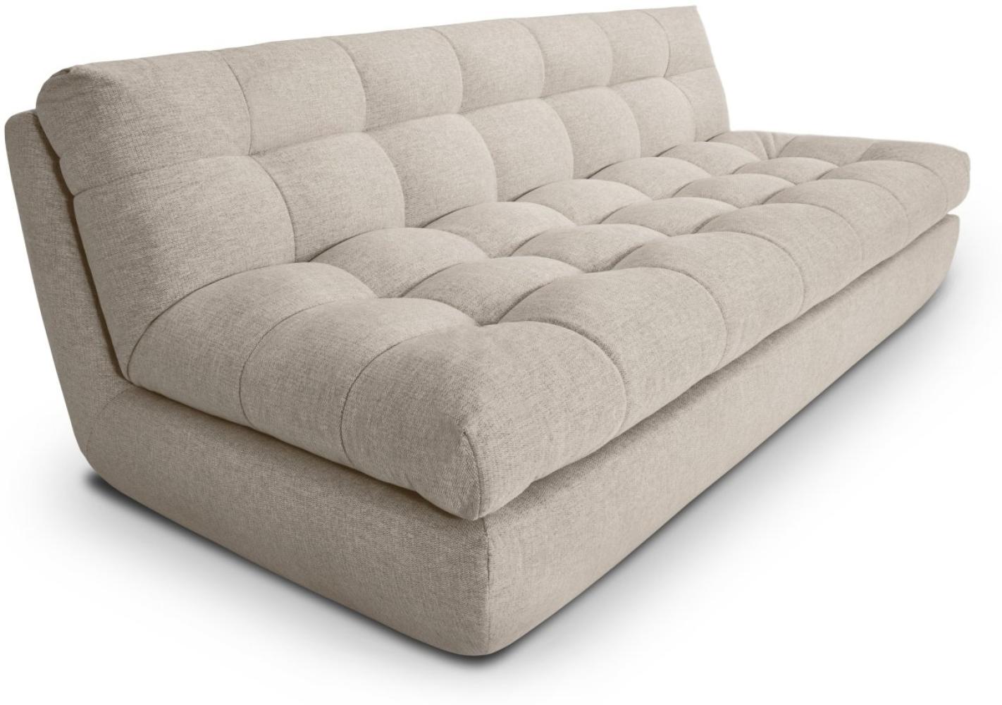 Micadoni Sofa Tina 3-Sitzer Strukturierter Stoff Sand Bild 1