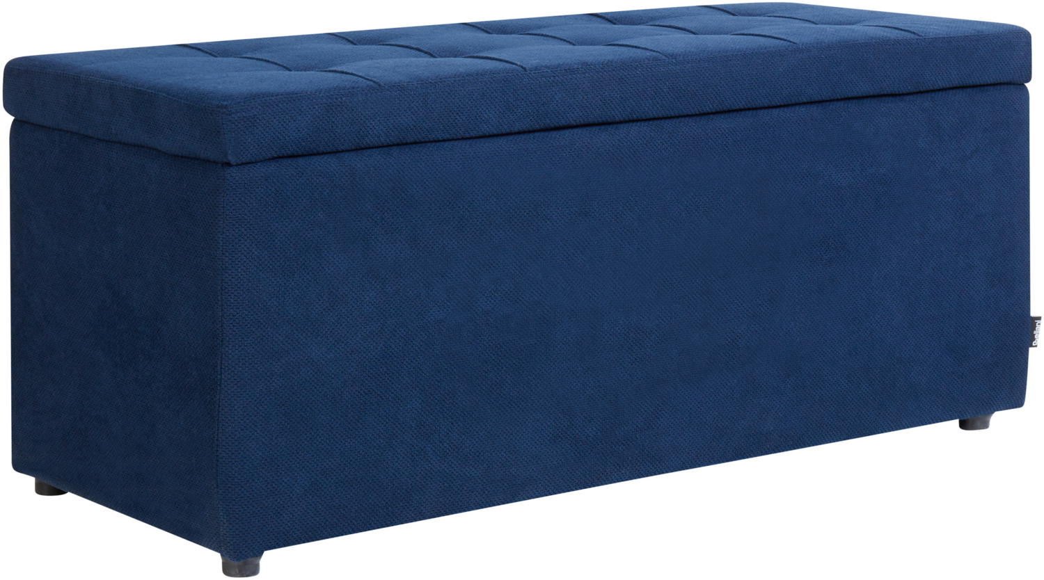 Aufbewahrungshocker OREM Stoff Marineblau Bild 1