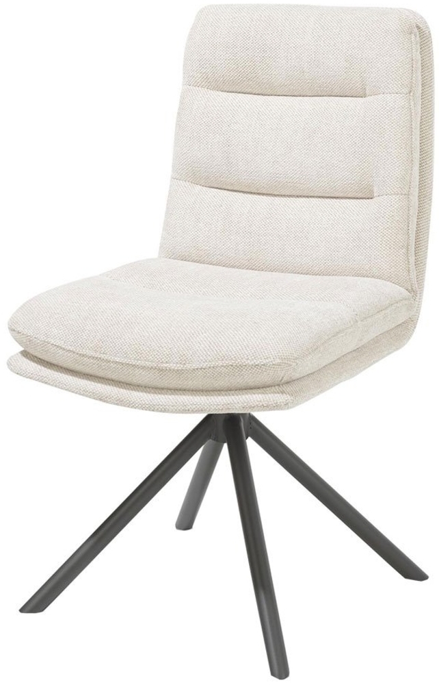 Stuhl Mia, Metall, Beige, 50 x 90 x 69 cm Bild 1