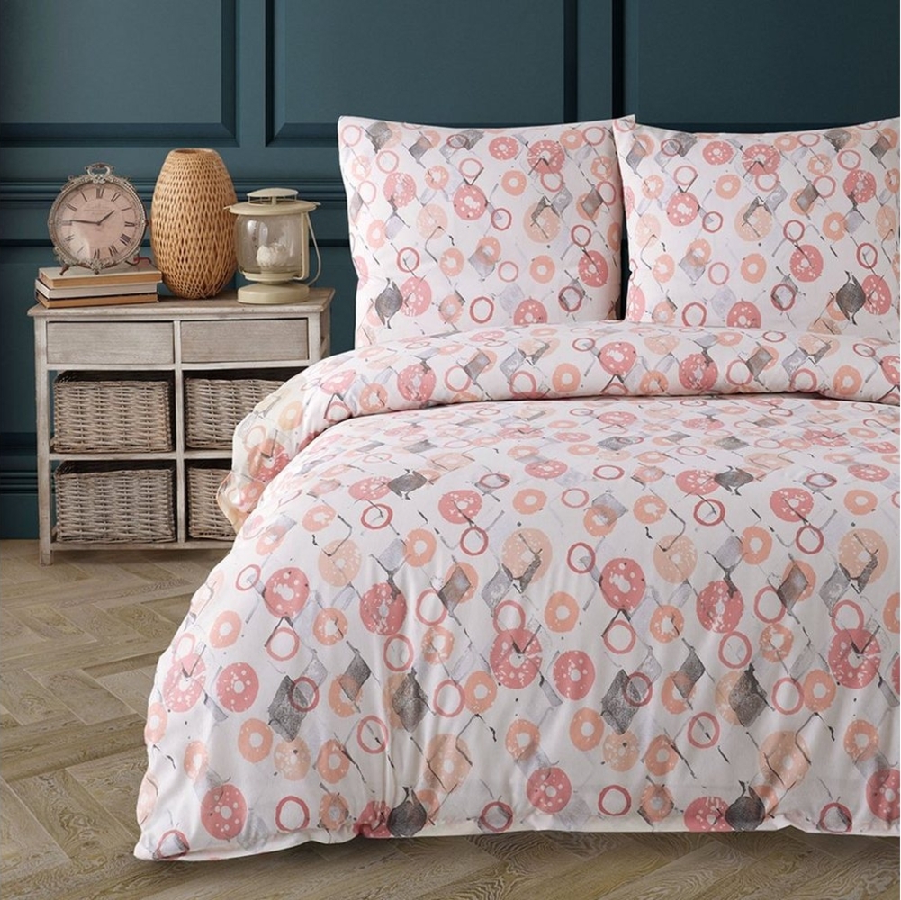 Buymax Bettwäsche Ariadne, Baumwollmischung, 3 teilig, Bettbezug-Set 200x200 cm Reißverschluss, 80% Baumwolle, 20% Polyester Bild 1