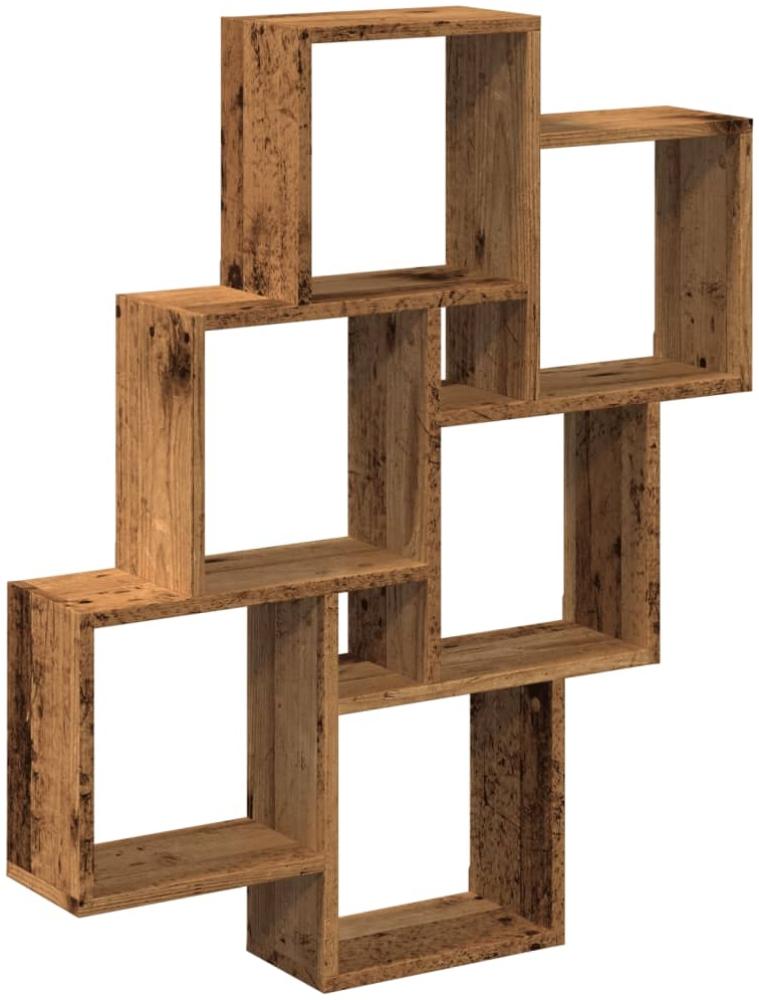 vidaXL Würfelregal Altholz-Optik 78x15x93 cm Holzwerkstoff 856594 Bild 1
