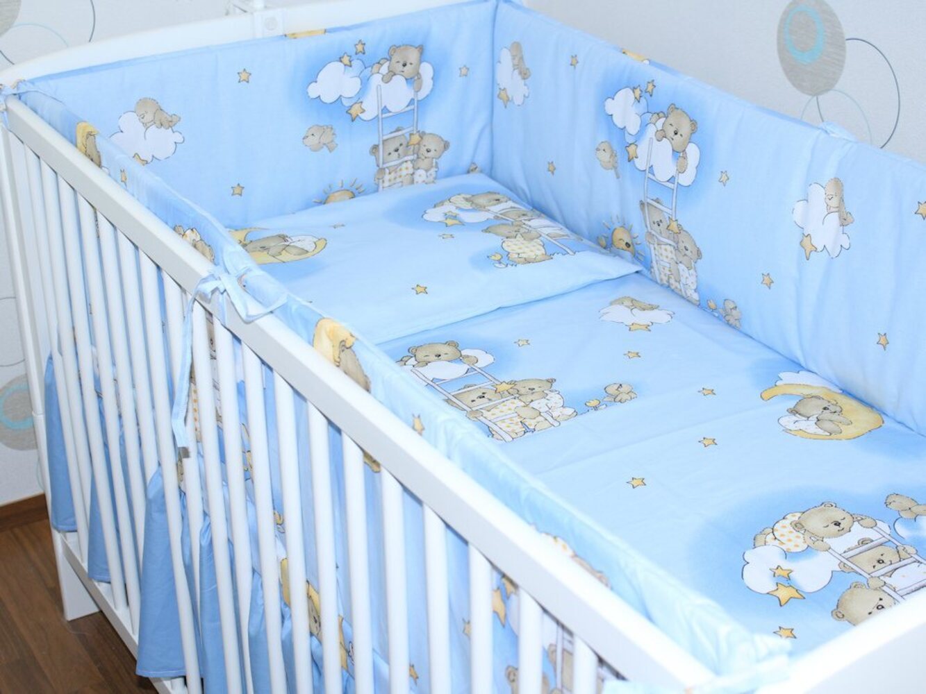 Primawela Bettnestchen Nestchen 420 cm Bettumrandung Baby Bett Kinder Nest Kopfumrandung Bild 1