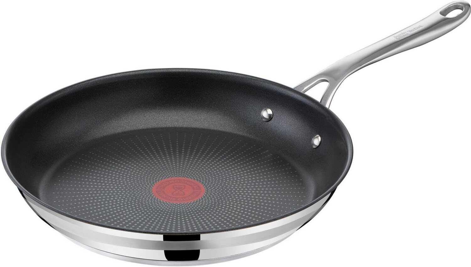 Tefal Bratpfanne Jamie Oliver Cook Smart, Edelstahl (1-tlg), Edelstahl,Antihaftversiegelung,Thermo-Signal,alle Herdarten,Induktion Bild 1