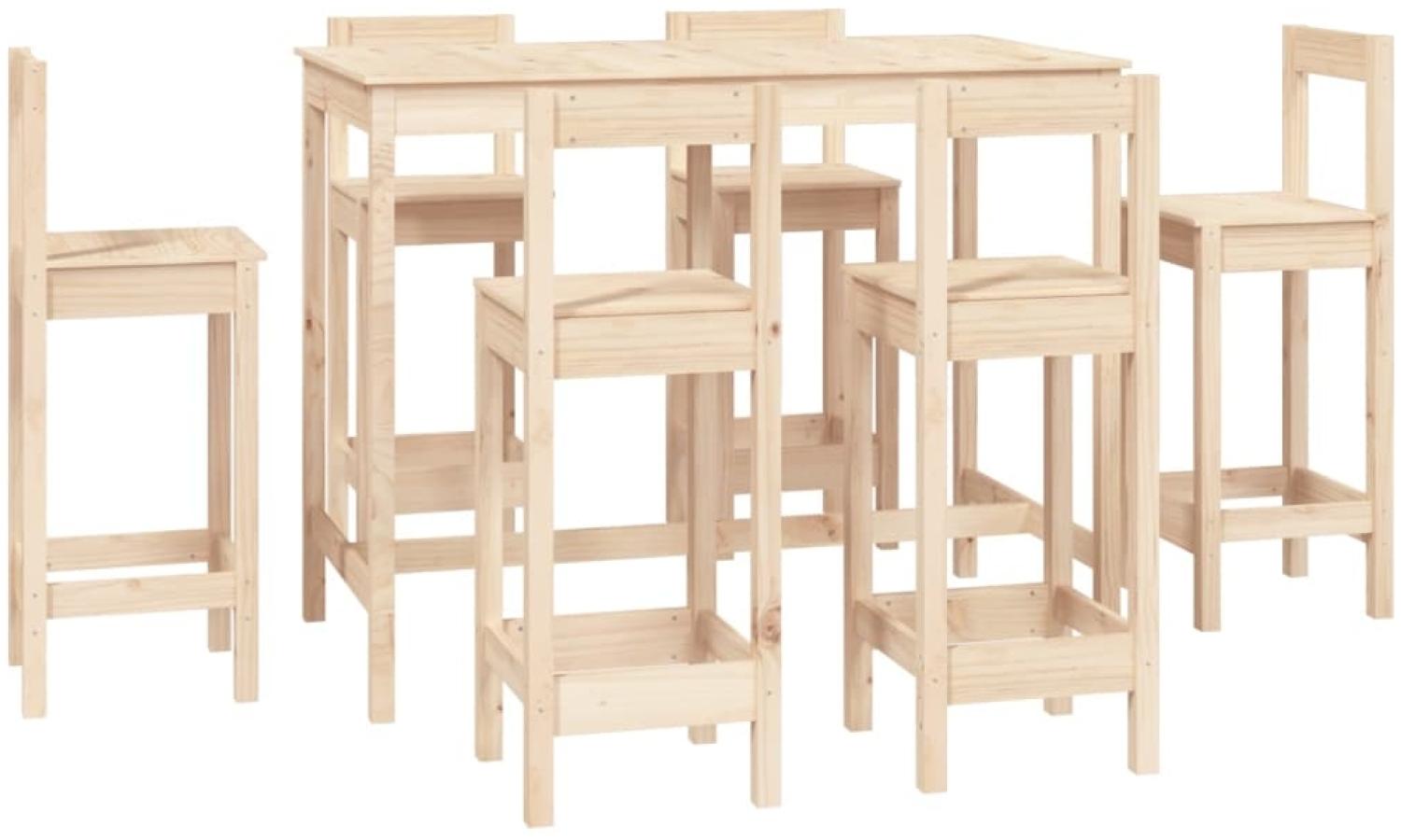 7-tlg. Bar-Set Massivholz Kiefer [3124712] Bild 1