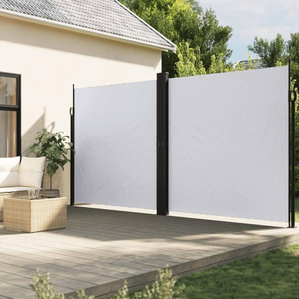 vidaXL Seitenmarkise Ausziehbar Weiß 220x1000 cm 4004781 Bild 1