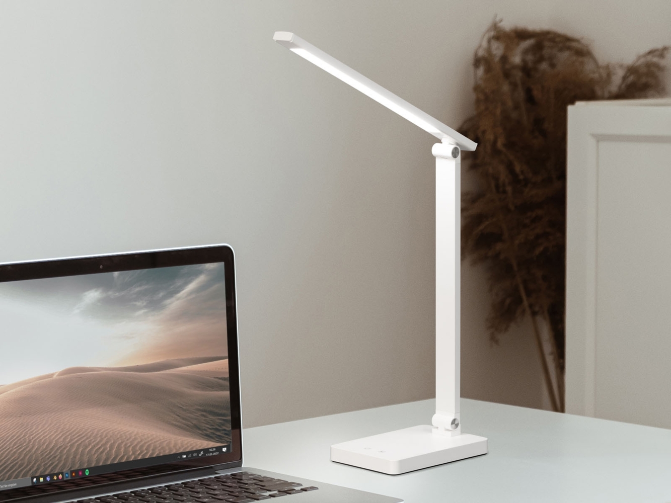 Akku Schreibtischlampe OLE Weiß ohne Kabel, Höhe 39,5cm Bild 1