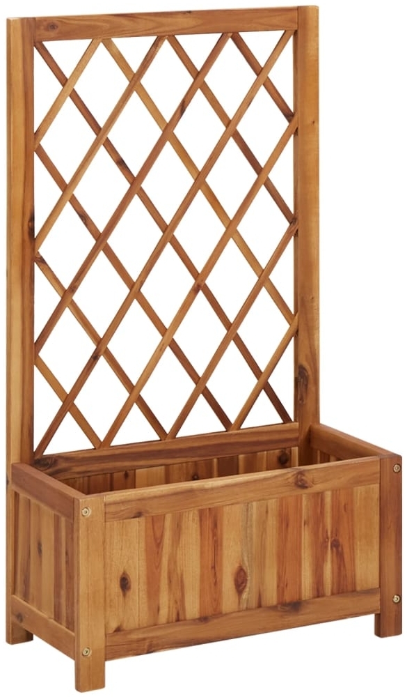 vidaXL Garten-Hochbeet mit Spalier Massivholz Akazie 316541 Bild 1