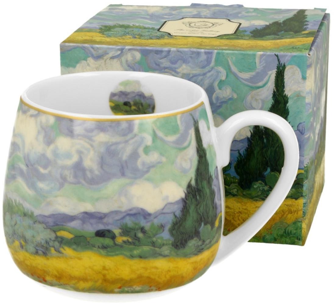 DUO ART GALLERY Fassbecher 430 ml WHEAT FIELD New Bone China Porzellan Bild 1