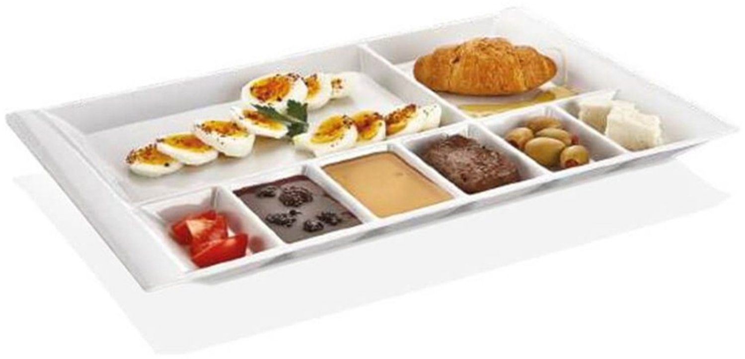 Asphald Teller-Set Frühstücksteller Antipastiteller Kahvaltitabagi 40x26cm (1-tlg), 1 Personen, 100% Duroplast, Duroplast (erhöhte Härte und Kantenschlagfestigkeit) Bild 1