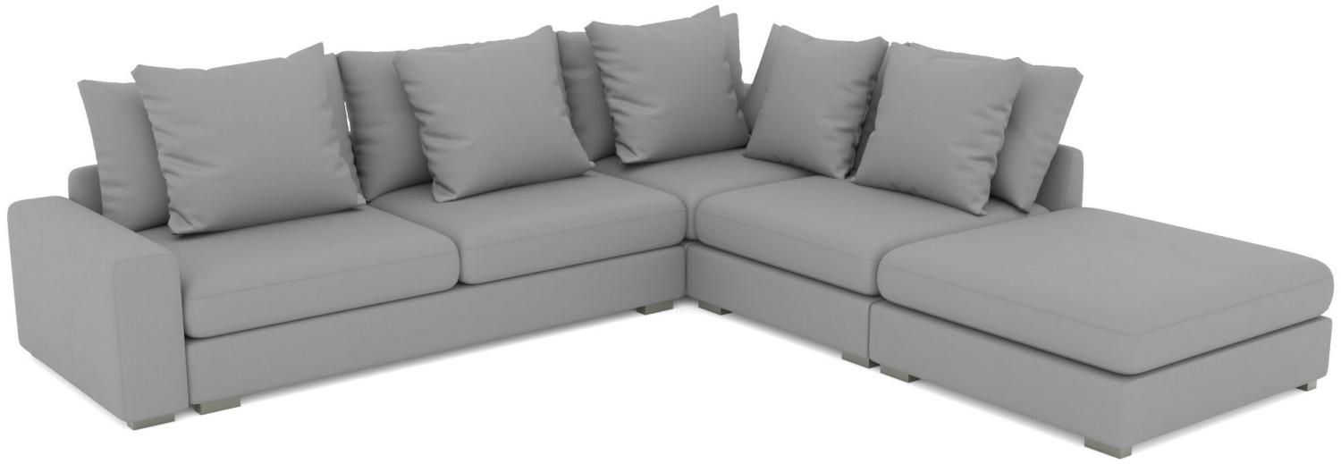 Stylefy Gordon Ecksofa Rechts Kunstleder Schwarz Bild 1
