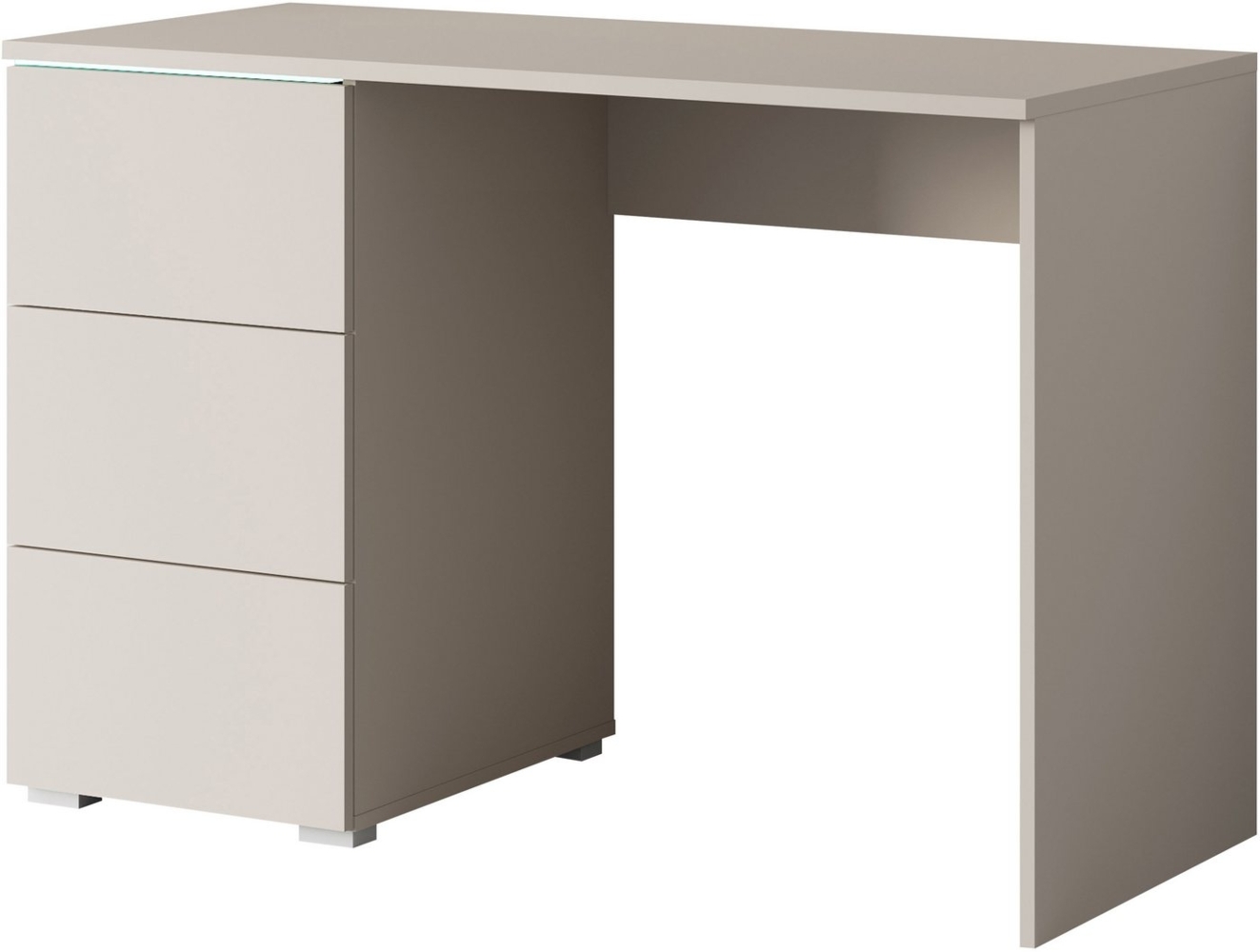 INOSIGN Schreibtisch Vera, Computertisch mit LED-Beleuchtung (1-St), Modernes Schreibtisch mit LED, Push-to-Open und 3 Schubladen. Bild 1