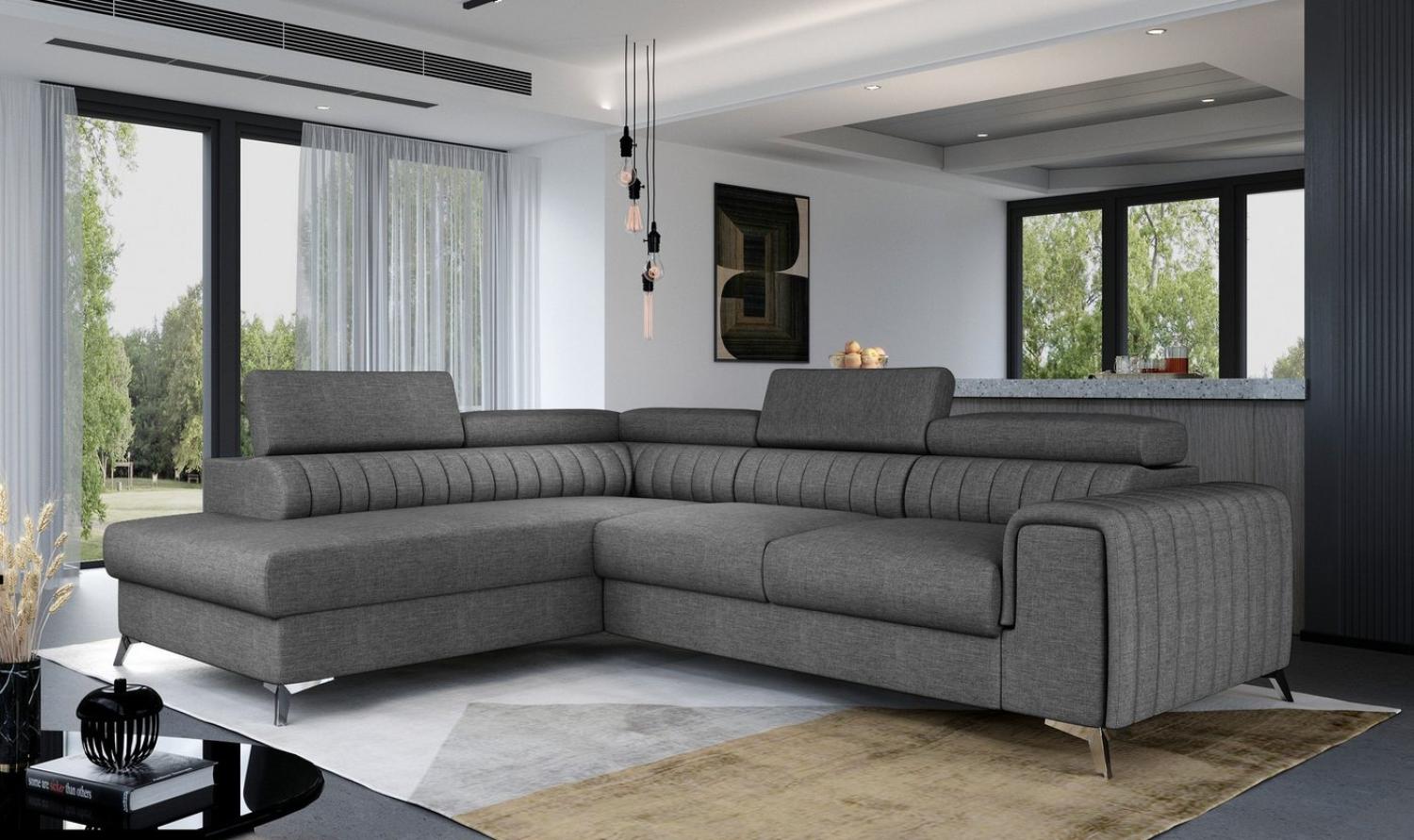 MOEBLO Ecksofa OLIVIER, mit Schlaffunktion und Bettkasten, Couch für Wohnzimmer, Schlafsofa Sofagarnitur L-Form Wohnlandschaft mit Bettfunktion, mit Schlaffunktion, mit Relaxfunktion Bild 1