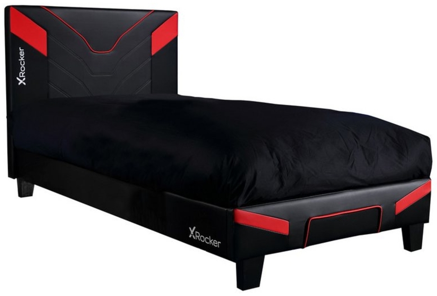 X Rocker Cerberus MKII Gaming-Bett für Kinder & Jugendliche - carbon/rot Bild 1