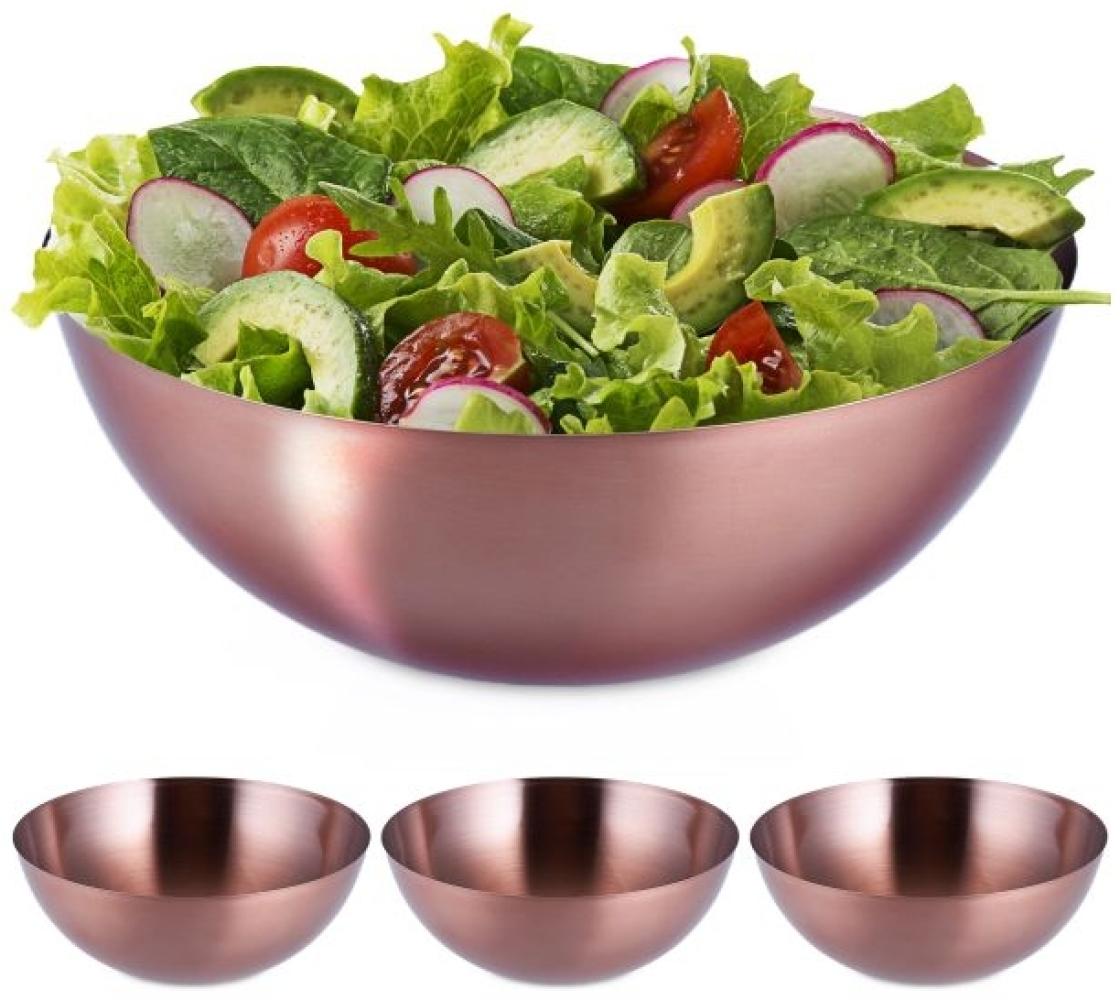 4 x Salatschüssel aus Edelstahl 2l 10046448 Bild 1