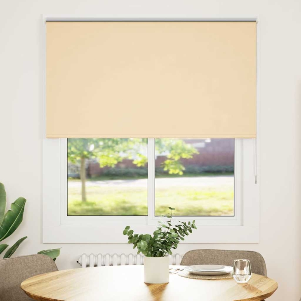 vidaXL Verdunkelungsrollo Beige 125x175 cm Stoffbreite 121,6 cm 4010769 Bild 1
