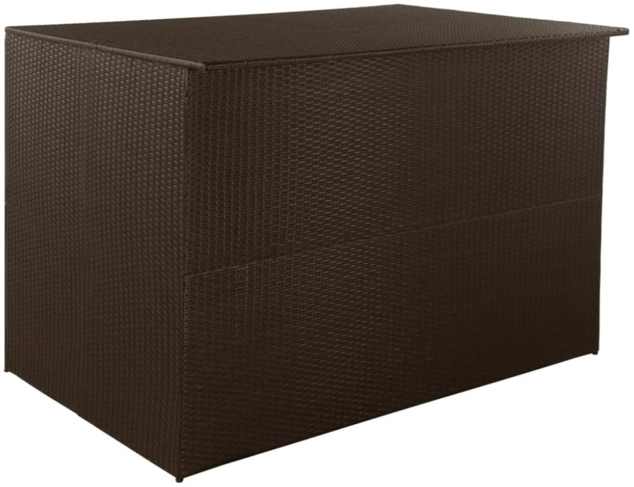 vidaXL Garden-Auflagenbox Braun 150x100x100 cm Poly Rattan 44246 Bild 1