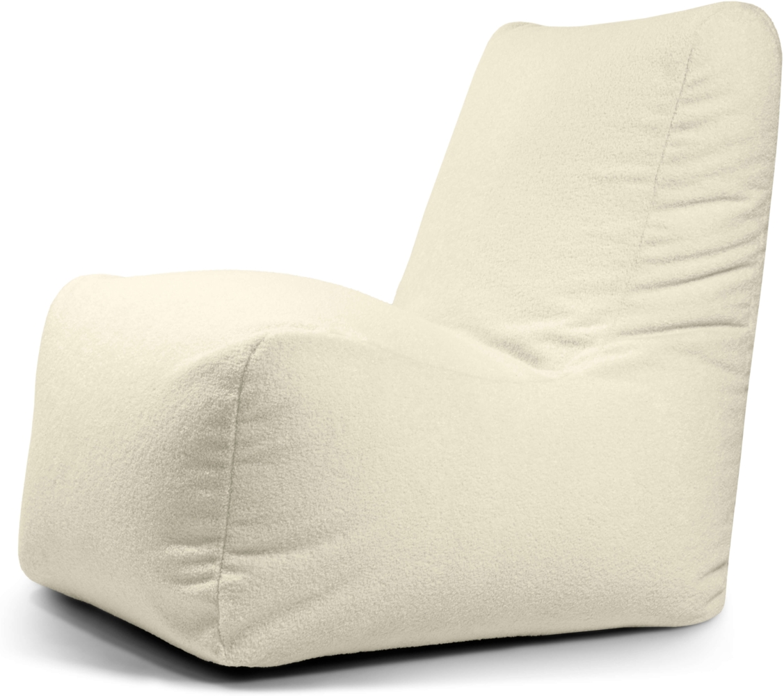 Sitzsack ‘Seat‘, Bezugstoff - Teddy, 100% Polyester, Cream, 85x105x80 cm cm. Bild 1