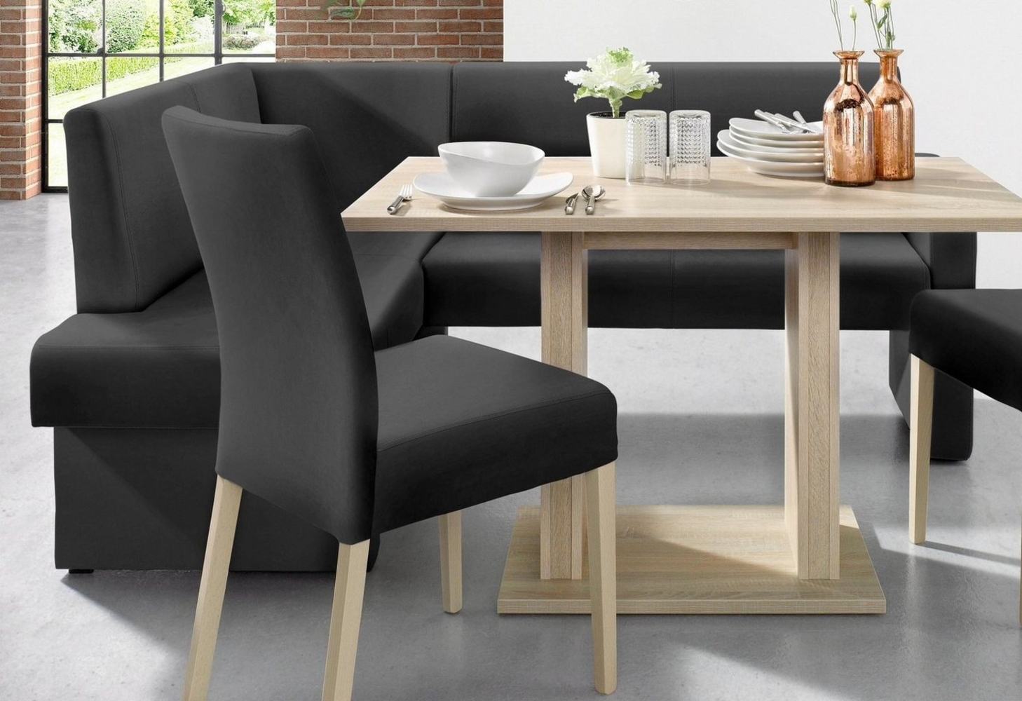 Home affaire Eckbank Umag, Sitz und Rücken gepolstert, verschiedene Qualitäten Bild 1