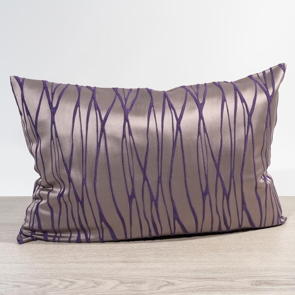 Kissen von Lysel - violett Obella 40x60, reines Polyester Dekokissen rechteckig Bild 1