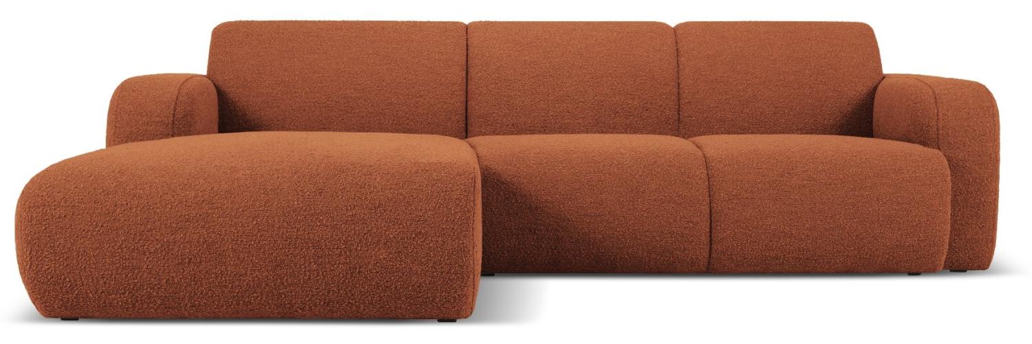 Micadoni Boucle Ecksofa Molino 4-Sitzer Links Boucle Braun Bild 1