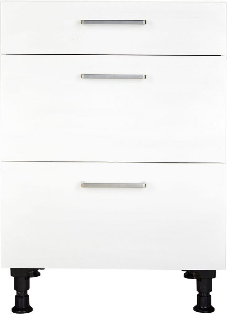 nobilia® Unterschrank "elements", vormontiert, mit Schubkästen und Vollauszügen, in den Breiten 30cm, 45cm, 60cm und 90cm Bild 1