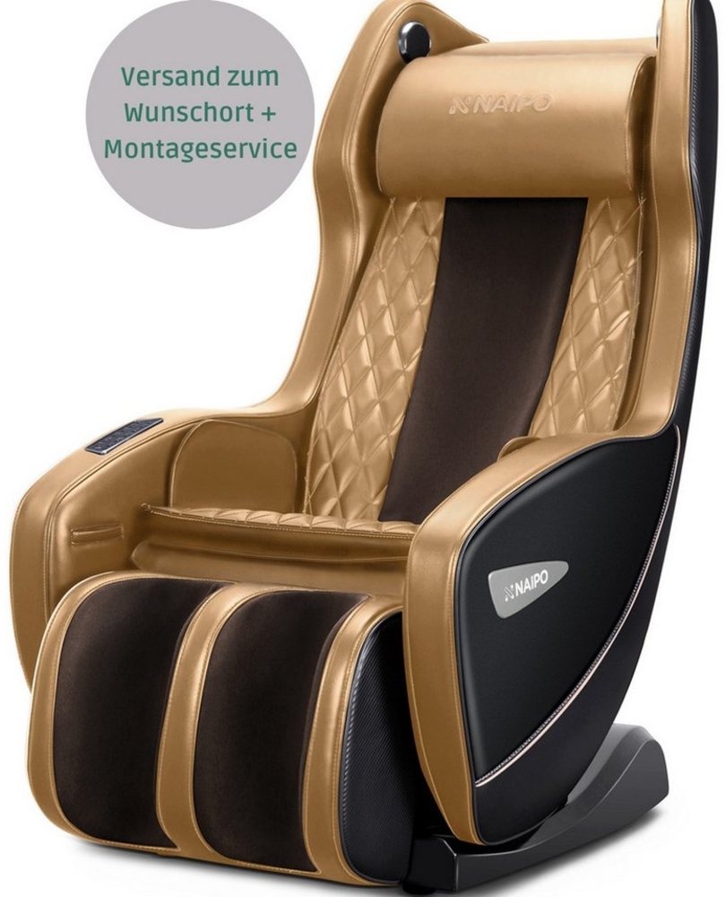 NAIPO Massagesessel, Massagestuhl mit Liegeposition, Bluetooth, Platzsparend Bild 1