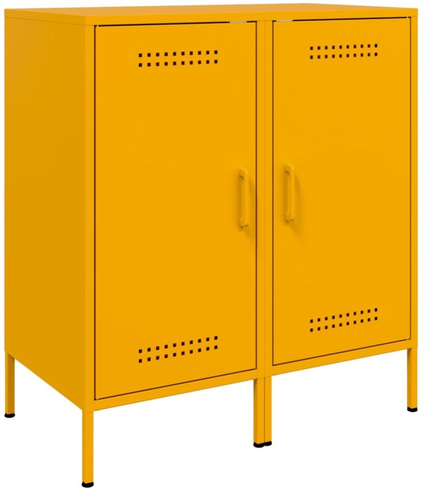 vidaXL Sideboards 2 Stk. Senfgelb 36x39x79 cm Stahl 843019 Bild 1