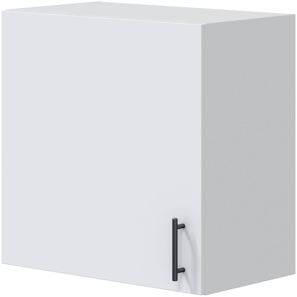 Dmora Hängeschrank 1 Tür Thyra, Wandregal, Multifunktionshilfe-Schrank, 60x34 h59 cm, Weiß Bild 1