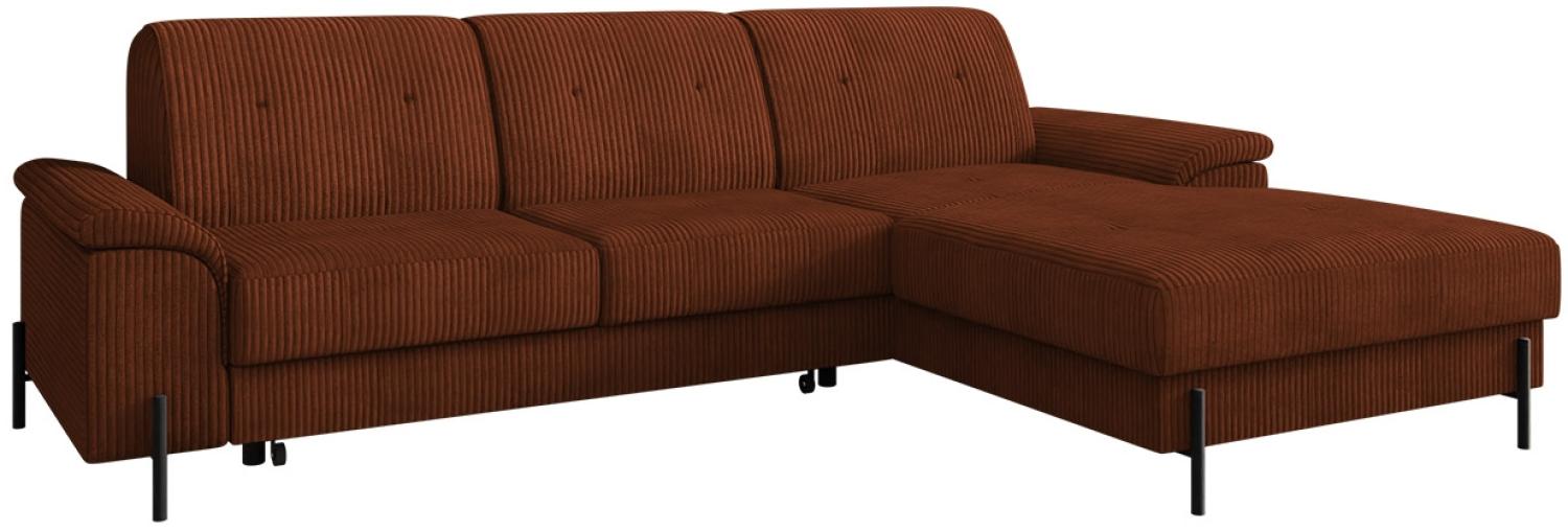 Ecksofa Eztano Cord (Farbe: Poso 39, Seite: Rechts) Bild 1