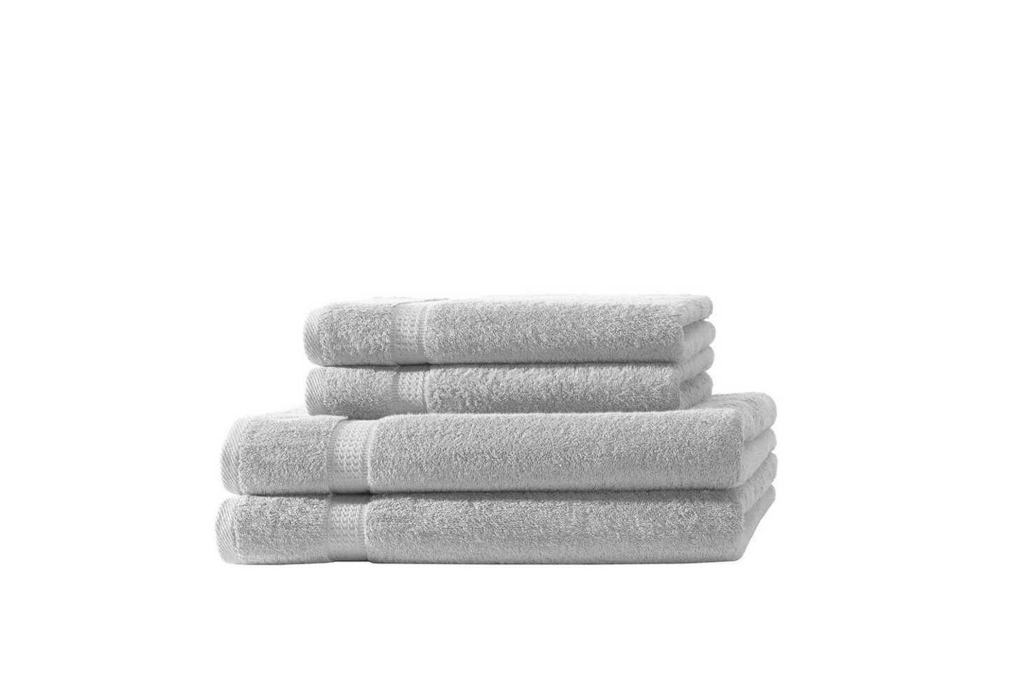 Hometex Premium Textiles Handtuch in Premium Qualität 500 g/m², Feinster Frottier-Stoff 100% Baumwolle, 2x Duschtuch + 2 Handtuch, Kuschelig weich, saugfähig, Extra schwere, flauschige Hotel-Qualität Bild 1