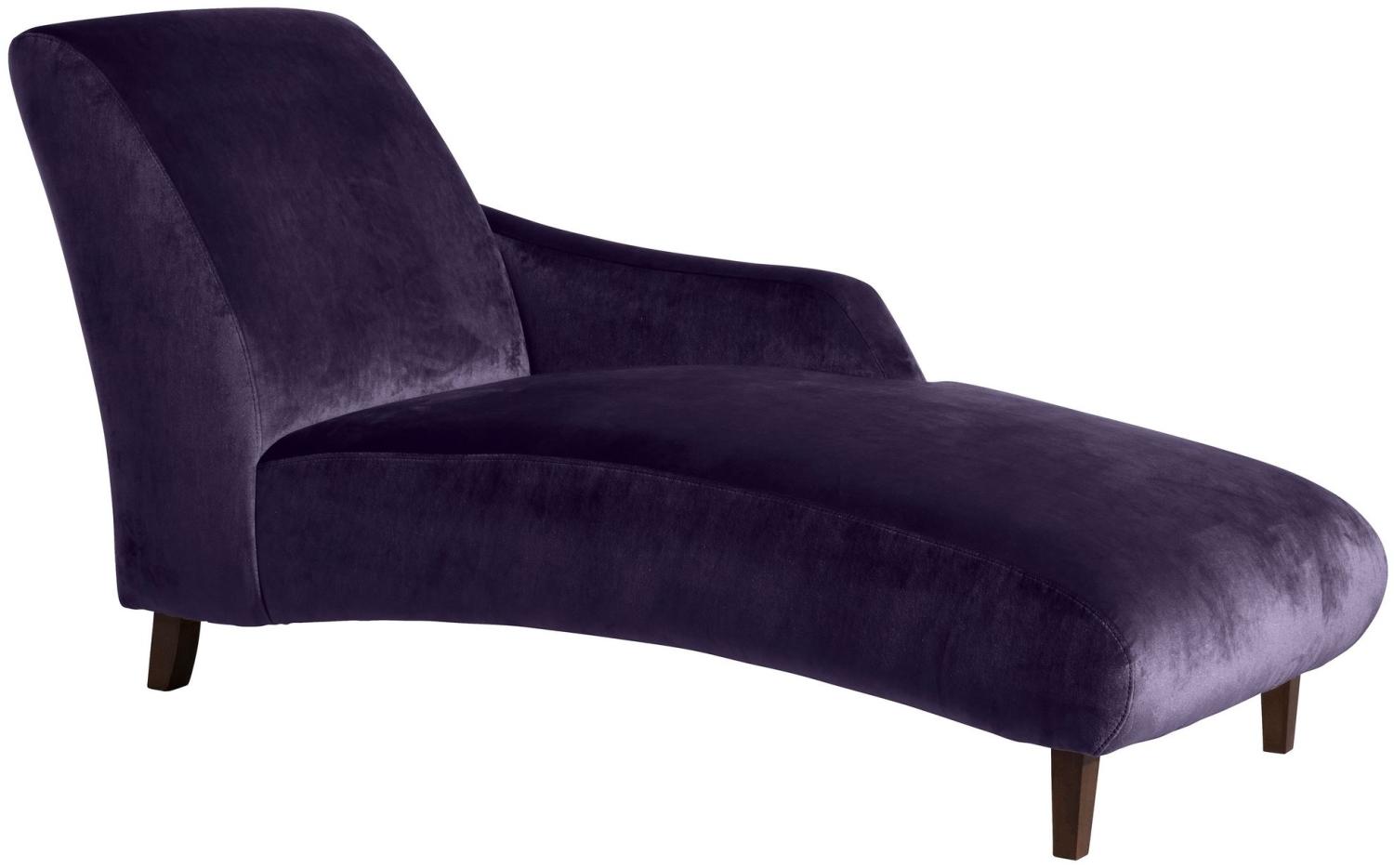 Recamiere Armlehne rechts Kami Bezug Samtvelours Buche nussbaum dunkel / purple 21630 Bild 1