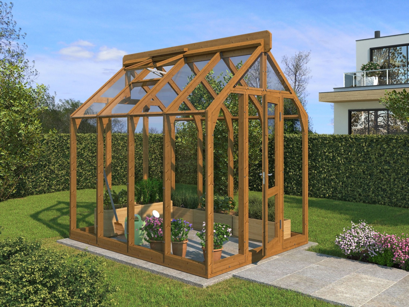 Lähe Premium Gewächshaus Modell Greenline Mini Bild 1