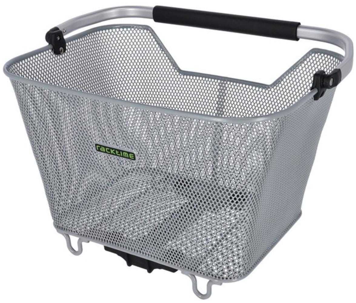 Racktime System Korb Baskit Deluxe 2.0 45x33x30cm, silber, 23ltr, Snapit 2.0, silber Bild 1