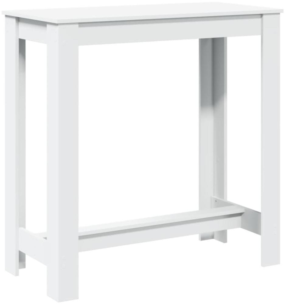 vidaXL Bartisch Weiß 102x50x103,5 cm Holzwerkstoff 854409 Bild 1